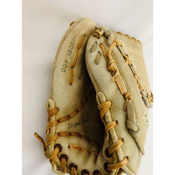 Vintage Ted Williams Model 400 Leather Baseball Glove Japan 16199 Sears - Picture 3 of 10